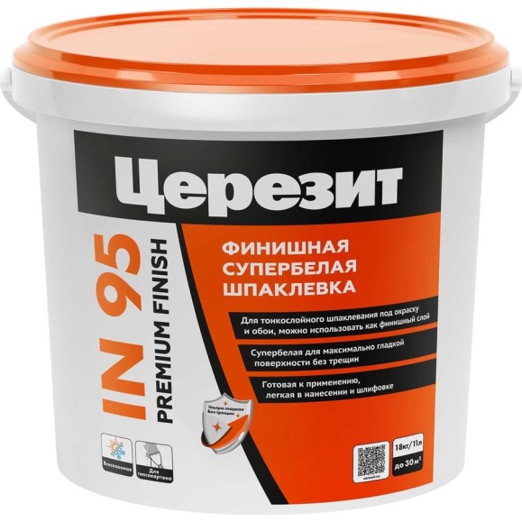 Готовая полимерная шпаклевка Церезит IN 95/18 Всесезон 3047897 Готовая полимерная шпаклевка Церезит IN 95/18 Всесезон 3047897