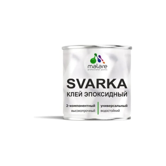 Клей эпоксидный универсальный MALARE 2К SVARKA, двухкомпонентный, холодная сварка, компонент А-2кг + компонент В-1кг ЭКЛЕЙПР0300 Клей эпоксидный универсальный MALARE 2К SVARKA, двухкомпонентный, холодная сварка, компонент А-2кг + компонент В-1кг ЭКЛЕЙПР0300