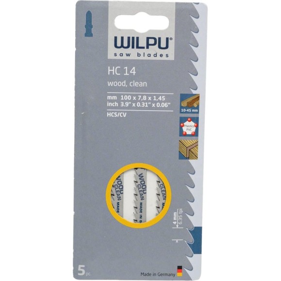 Пилка по дереву HC 14 5 шт. WILPU 217000005 Пилка по дереву HC 14 5 шт. WILPU 217000005