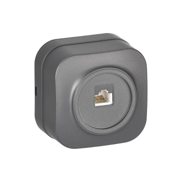 Розетка компьютерная IEK GLORY RJ45 кат.5E о/у РК10-ХСм сталь матовый EKH10-K46M Розетка компьютерная IEK GLORY RJ45 кат.5E о/у РК10-ХСм сталь матовый EKH10-K46M