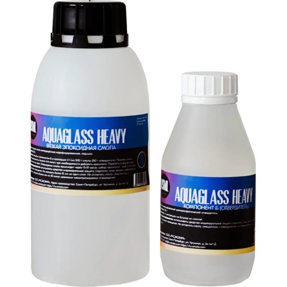 Особо вязкая смола для рисования РУ-СМОЛА Aquaglass Heavy 750 грамм AQ-H-750 Особо вязкая смола для рисования РУ-СМОЛА Aquaglass Heavy 750 грамм AQ-H-750