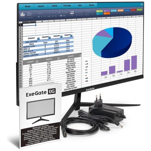 Монитор ExeGate 23.8 100 Гц SuperView EH2407 IPS LED Grade A+, FHD, 1920x1080 100Гц, 16:9, 250cd/m2, 1000:1, 178/178, 5ms, D-Sub, HDMI, FreeSync, Flicker- 298353 Монитор ExeGate 23.8 100 Гц SuperView EH2407 IPS LED Grade A+, FHD, 1920x1080 100Гц, 16:9, 250cd/m2, 1000:1, 178/178, 5ms, D-Sub, HDMI, FreeSync, Flicker- 298353