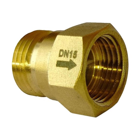 Клапан обратный латунный Апогей DN15-PN10-G1/2-МЦ 4шт 211001 Клапан обратный латунный Апогей DN15-PN10-G1/2-МЦ 4шт 211001