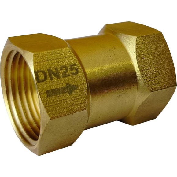 Клапан обратный латунный Апогей DN25-PN10-G1-ММ 210009 Клапан обратный латунный Апогей DN25-PN10-G1-ММ 210009