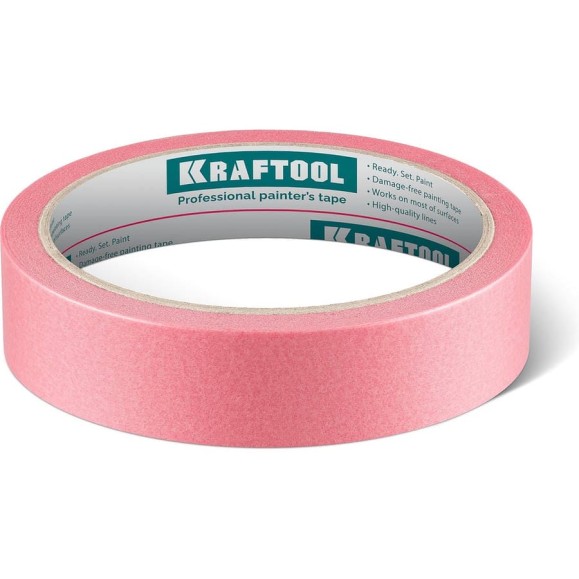 Малярная лента KRAFTOOL #200 Delicate 25 мм х 30 м, для деликатных и недавно окрашенных поверхностей 12102-25 Малярная лента KRAFTOOL #200 Delicate 25 мм х 30 м, для деликатных и недавно окрашенных поверхностей 12102-25