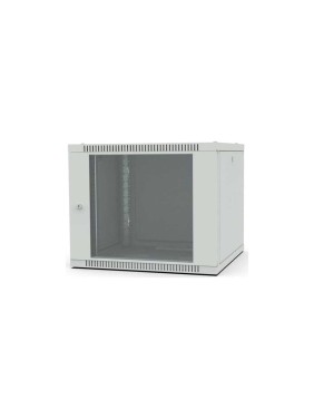 Шкаф настенный Filum 19, 9U Wall Box (ШxГxВ) 600x600x490 мм, дверь стеклянная, цвет серый RAL7035 FL-WB-0966GM-GY