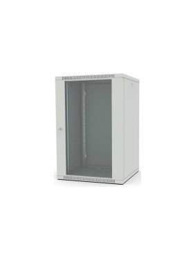 Шкаф настенный Filum 19, 15U Wall Box (ШxГxВ) 600x600x490 мм, дверь стеклянная, цвет серый RAL7035 FL-WB-1566GM-GY