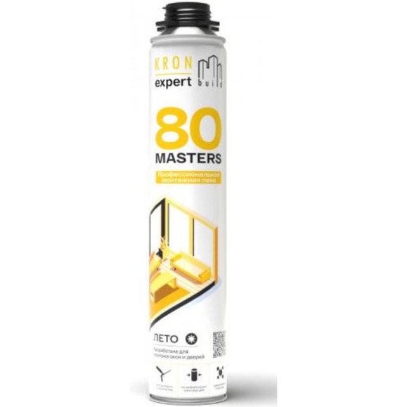 Профессиональная монтажная пена Kronbuild Masters Лето 80 FSPM80 Профессиональная монтажная пена Kronbuild Masters Лето 80 FSPM80