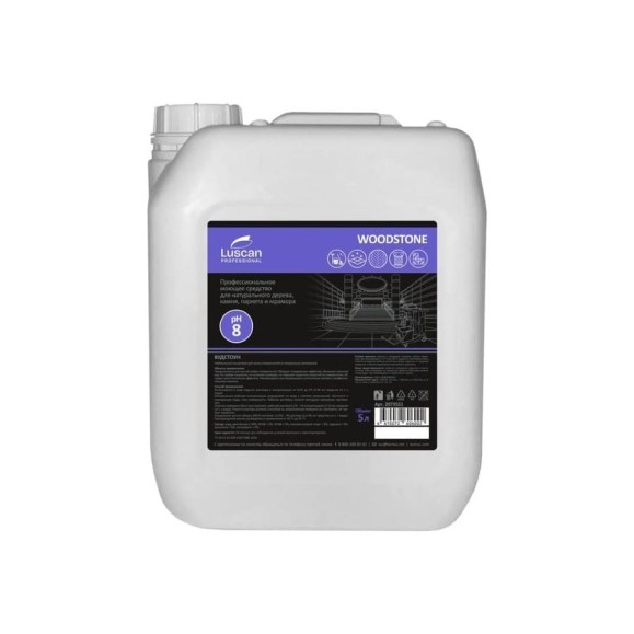 Средство для мытья полов для ламината и мрамора Luscan PROFESSIONAL Prof/Woodstone, 5 л 2073551