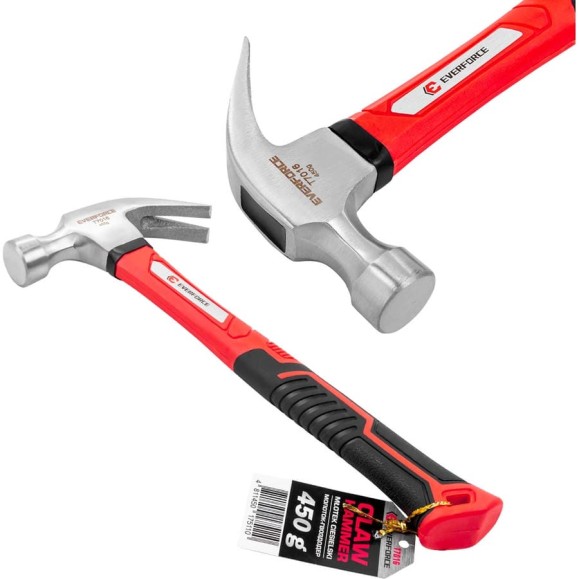 Молоток-гвоздодер EVERFORCE 450гр EF-T7016(65270) Молоток-гвоздодер EVERFORCE 450гр EF-T7016(65270)