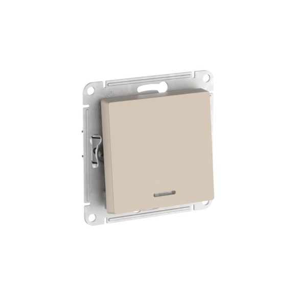 Переключатель 1-клавишный с подсветкой Systeme Electric ATLASDESIGN сх.6а, 10АХ, мех., быстрозажим. клем., песочный ATN001263S Переключатель 1-клавишный с подсветкой Systeme Electric ATLASDESIGN сх.6а, 10АХ, мех., быстрозажим. клем., песочный ATN001263S