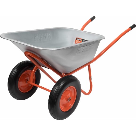 Строительная двухколесная тачка Gigant 110л, 240 кг, литые колеса GX-04 Строительная двухколесная тачка Gigant 110л, 240 кг, литые колеса GX-04