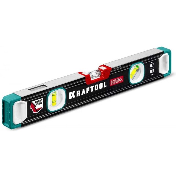 Сверхпрочный уровень KRAFTOOL A-RATE Control 400 мм, точность 0.3 мм/м, 34986-40