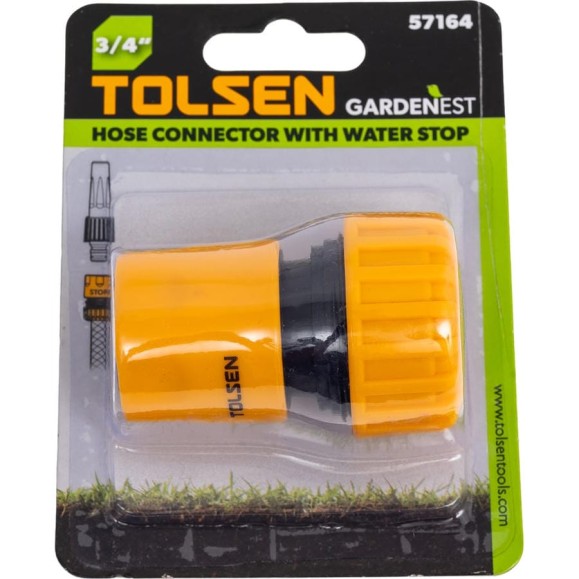 Коннектор с автостопом 3/4" TOLSEN 57164 Коннектор с автостопом 3/4" TOLSEN 57164