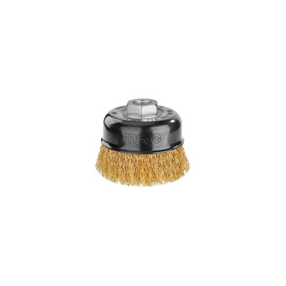 Проволочная щетка с гайкой INGCO 100 мм INDUSTRIAL WB11005 Проволочная щетка с гайкой INGCO 100 мм INDUSTRIAL WB11005