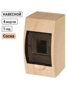 Щиток электрический бокс TDM ELECTRIC ЩРН-П-4 модуля навесной пластик IP41 "Эко" сосна SQ0901-0012 Щиток электрический бокс TDM ELECTRIC ЩРН-П-4 модуля навесной пластик IP41 "Эко" сосна SQ0901-0012