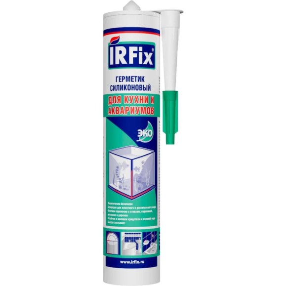 Герметик IRFIX для аквариумов силиконовый бесцветный 310мл 20020 Герметик IRFIX для аквариумов силиконовый бесцветный 310мл 20020