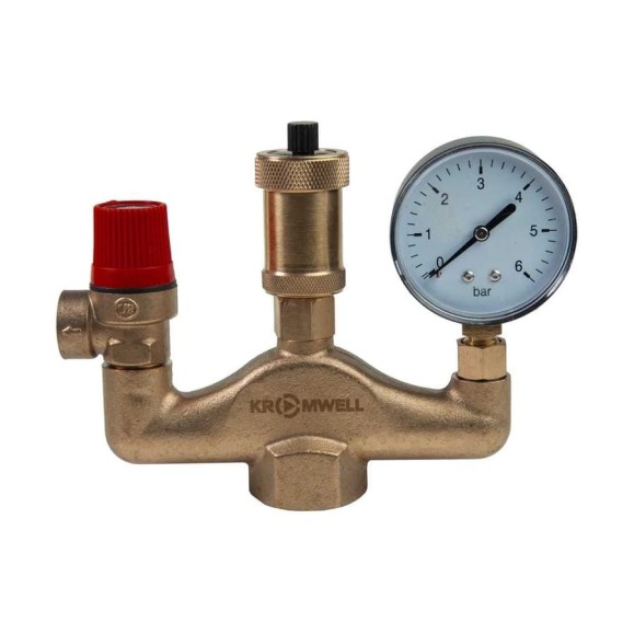 Группа безопасности котла KROMWELL 1х1/2 KW.60700406 Группа безопасности котла KROMWELL 1х1/2 KW.60700406