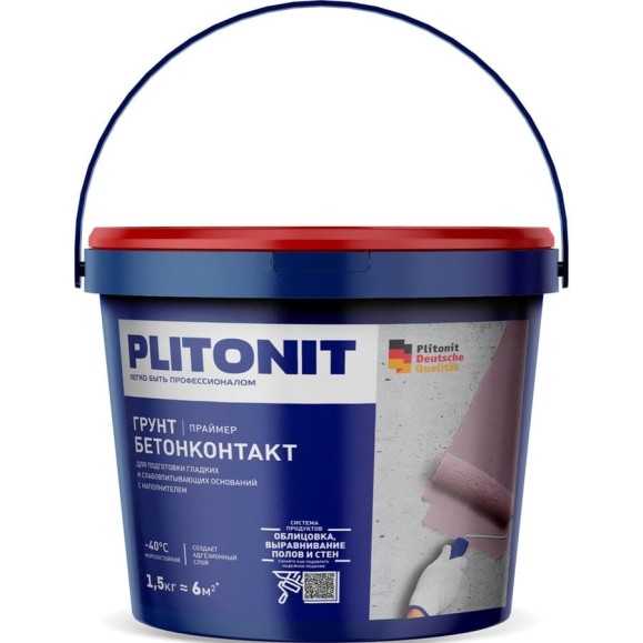 Грунт PLITONIT БетонКонтакт 1,5 кг 13323 Грунт PLITONIT БетонКонтакт 1,5 кг 13323