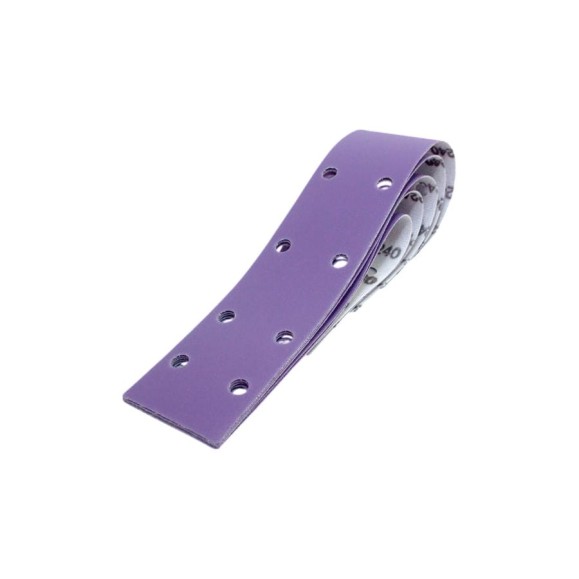 Абразивные полоски 70*420 мм CERAMAX PURPLE PAPER 14 отверстий, P60, 50 шт. 1CRX1408 Абразивные полоски 70*420 мм CERAMAX PURPLE PAPER 14 отверстий, P60, 50 шт. 1CRX1408