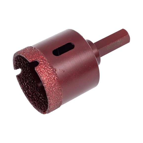Коронка алмазная вакуумная по камню D45-10W-35L-Ш11 (45х35 мм; хвостовик HEX11 мм) MESSER 06-36-045 Коронка алмазная вакуумная по камню D45-10W-35L-Ш11 (45х35 мм; хвостовик HEX11 мм) MESSER 06-36-045