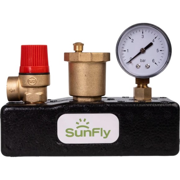 Группа безопасности котла SUNFLY 1 в теплоизоляции (XF90333K-1) SF0343150 Группа безопасности котла SUNFLY 1 в теплоизоляции (XF90333K-1) SF0343150