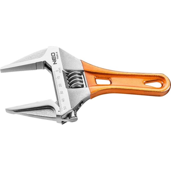 Разводной ключ короткий 185 мм, рабочий диапазон 0-53 мм NEO Tools 03-022 Разводной ключ короткий 185 мм, рабочий диапазон 0-53 мм NEO Tools 03-022