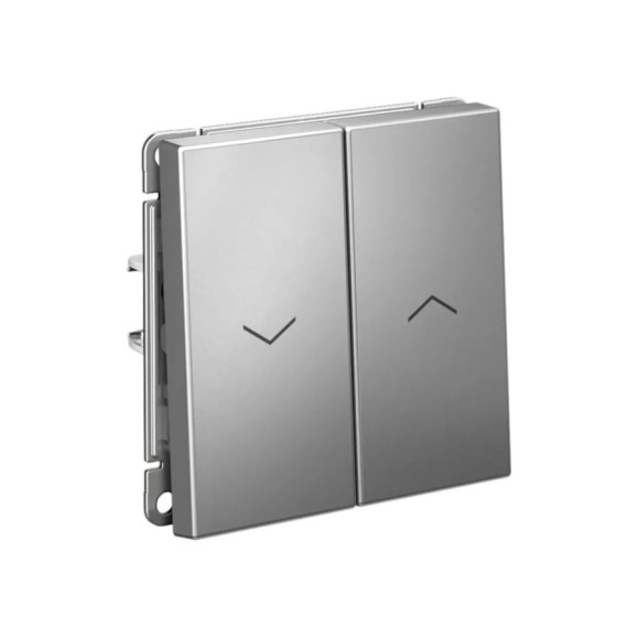 Выключатель для жалюзи 2-клавишный ArtGallery Systeme Electric 10 АХ механизм быстрозажимные клеммы Сталь GAL000919S Выключатель для жалюзи 2-клавишный ArtGallery Systeme Electric 10 АХ механизм быстрозажимные клеммы Сталь GAL000919S