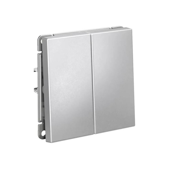 Выключатель кнопочный 2-клавишный ArtGallery Systeme Electric 10 АХ быстрозажимная клемма механизм Алюминий GAL000317S Выключатель кнопочный 2-клавишный ArtGallery Systeme Electric 10 АХ быстрозажимная клемма механизм Алюминий GAL000317S