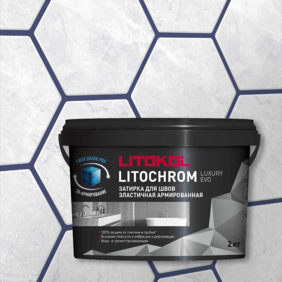 Затирка LITOKOL LITOCHROM LUXURY EVO LLE 363 Сапфир 2 кг 509490002 Затирка LITOKOL LITOCHROM LUXURY EVO LLE 363 Сапфир 2 кг 509490002