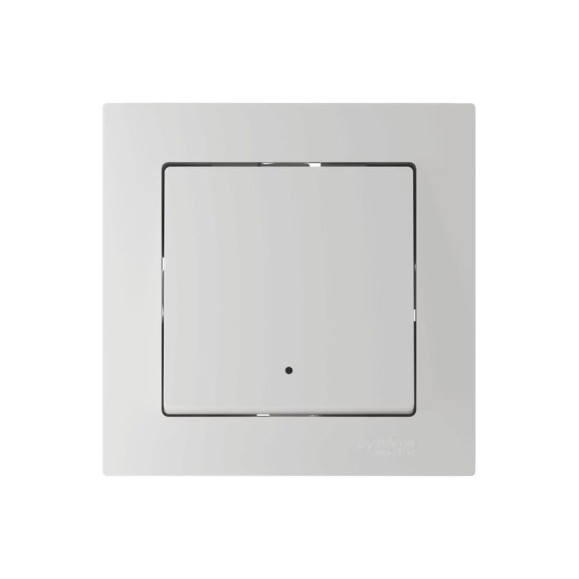 Выключатель 1-клавишный с подсветкой Systeme Electric ATLASDESIGN SMART, Zigbee, сх.1, L+N, 10 А, мех., БЕЛЫЙ ATN000113Z