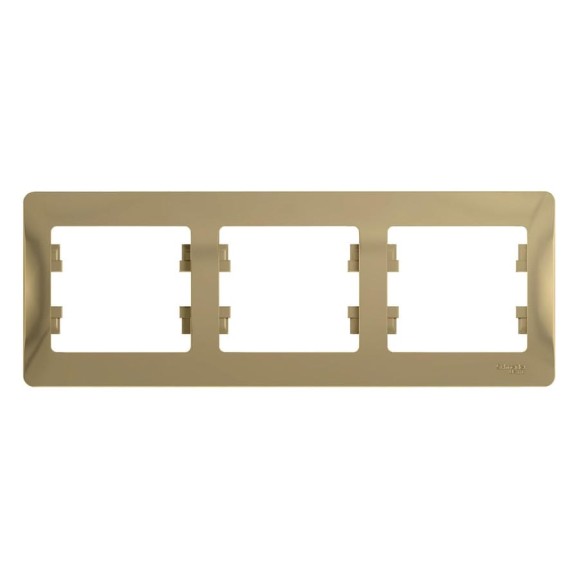 3-постовая горизонтальная рамка Systeme Electric GLOSSA ТИТАН GSL000403 3-постовая горизонтальная рамка Systeme Electric GLOSSA ТИТАН GSL000403