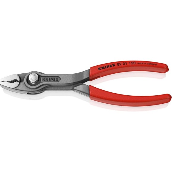 Клещи с фронтальным и боковым захватами Knipex TwinGrip зев 3-16 мм, длина 150 мм, обливные ручки, SB KN-8201150SB Клещи с фронтальным и боковым захватами Knipex TwinGrip зев 3-16 мм, длина 150 мм, обливные ручки, SB KN-8201150SB