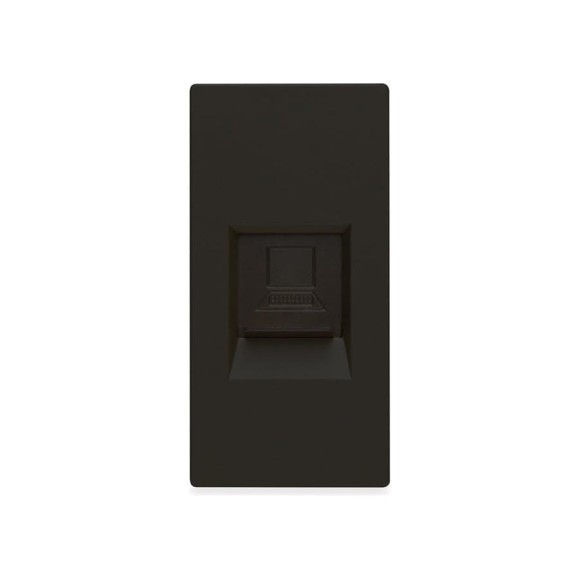 Розетка Vell черная, 1/2, RJ CAT6, модуль, 1379015 Розетка Vell черная, 1/2, RJ CAT6, модуль, 1379015
