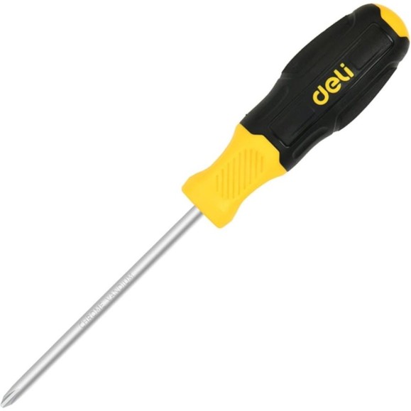 Отвертка Deli Torx T10x100мм DL6310010T, сталь Cr-V, двухкомпонентная прорезиненная рукоять 183585 Отвертка Deli Torx T10x100мм DL6310010T, сталь Cr-V, двухкомпонентная прорезиненная рукоять 183585
