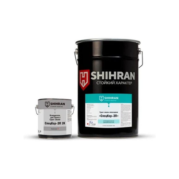 Грунт-эмаль эпоксидная SHIHRAN 2К СпецКор ЭП серая RAL 7040 комплект 23,2 кг 007748 Грунт-эмаль эпоксидная SHIHRAN 2К СпецКор ЭП серая RAL 7040 комплект 23,2 кг 007748