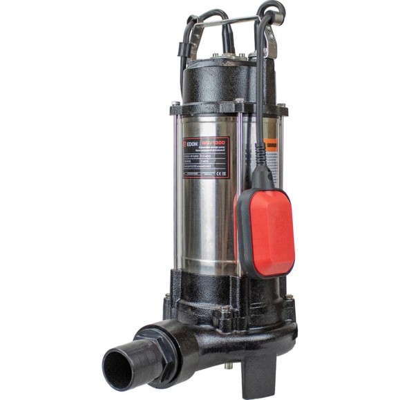 Edon WQV 1300 Насос погружной фекальный (1300 Вт.,2 ножа,10 м.чугун-нерж.) Edon WQV 1300 Насос погружной фекальный (1300 Вт.,2 ножа,10 м.чугун-нерж.)