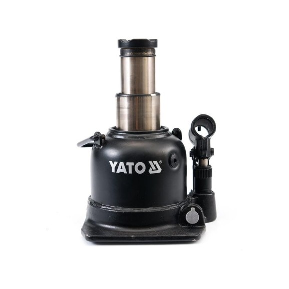 Домкрат бутылочный низкопрофильный YATO 125-225мм (двухштоковый) 10т YT-1713 Домкрат бутылочный низкопрофильный YATO 125-225мм (двухштоковый) 10т YT-1713