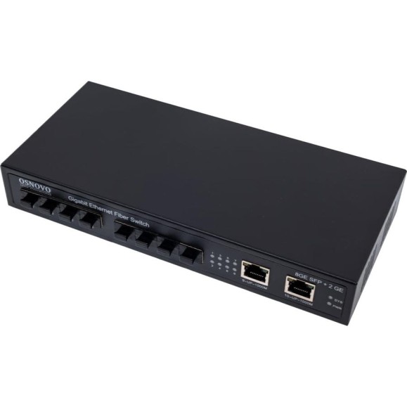 Коммутатор OSNOVO SW-7028 Gigabit Ethernet на 8 SFP + 2 RJ45 портов sct1278 Коммутатор OSNOVO SW-7028 Gigabit Ethernet на 8 SFP + 2 RJ45 портов sct1278