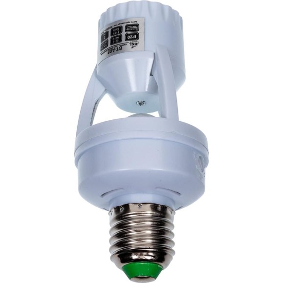 Патрон с датчиком движения VKL electric Е27; 360гр 60Вт, 10-420с BT-A08 IP20 1016017 Патрон с датчиком движения VKL electric Е27; 360гр 60Вт, 10-420с BT-A08 IP20 1016017