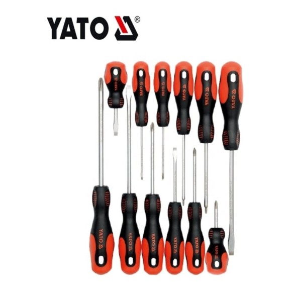 Набор отвёрток YATO 12 предметов SL/PH/SQ YT-2787 36132787 092 1 Набор отвёрток YATO 12 предметов SL/PH/SQ YT-2787 36132787 092 1