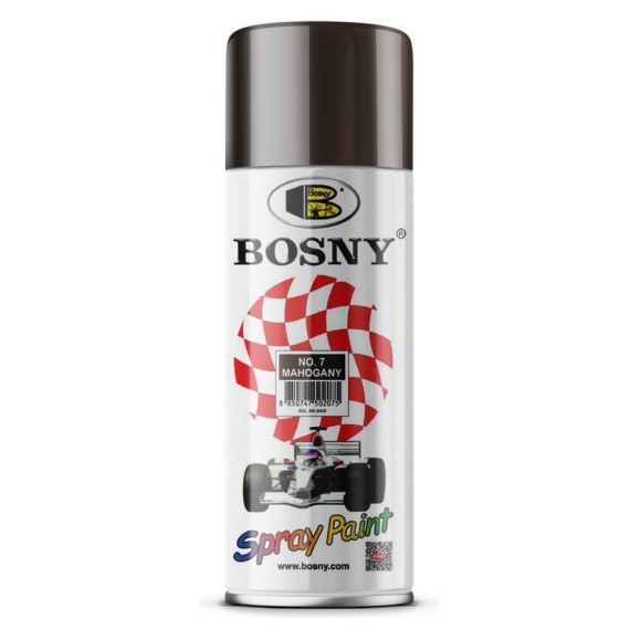 Акриловая краска Bosny аэрозоль, коричневый RAL 8028 7 Акриловая краска Bosny аэрозоль, коричневый RAL 8028 7