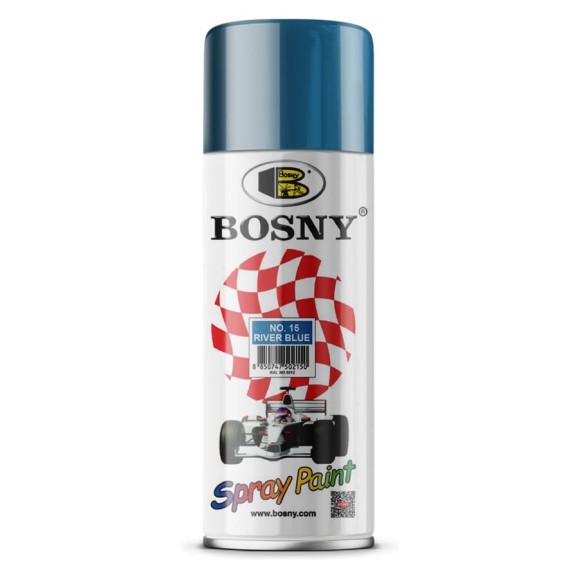 Акриловая краска Bosny аэрозоль, светло-голубой RAL 5012 15 Акриловая краска Bosny аэрозоль, светло-голубой RAL 5012 15