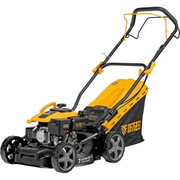Газонокосилка бензиновая DENZEL GLD-410SP-K, 150 см3, 41 см, привод, 40 л 58813 Газонокосилка бензиновая DENZEL GLD-410SP-K, 150 см3, 41 см, привод, 40 л 58813