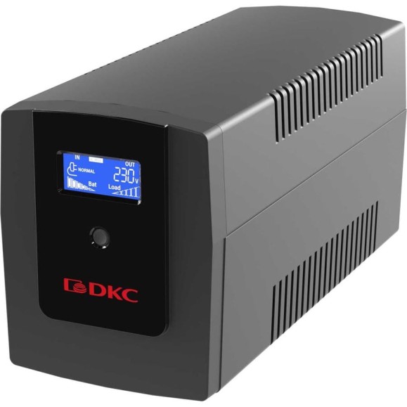 Линейно-интерактивный источник бесперебойного питания DKC серии Info LCD, 1200 ВА/720 Вт, 1/1, 4xIEC C13, USB + RJ45, LCD, INFOLCD1200I Линейно-интерактивный источник бесперебойного питания DKC серии Info LCD, 1200 ВА/720 Вт, 1/1, 4xIEC C13, USB + RJ45, LCD, INFOLCD1200I