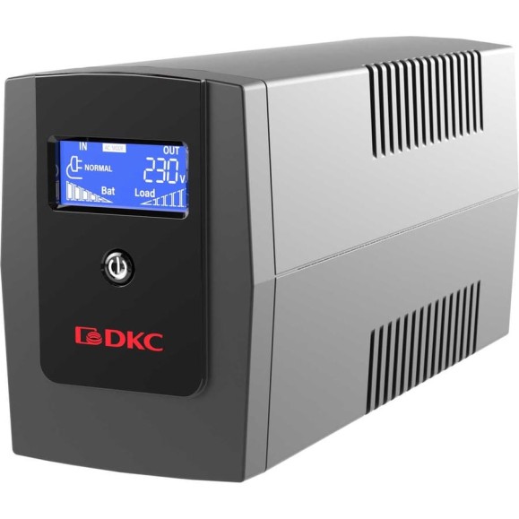 Линейно-интерактивный источник бесперебойного питания DKC 800 ВА/480 Вт, 1/1, 3xIEC C13, USB + RJ45, LCD, 1x8Aч INFOLCD800I Линейно-интерактивный источник бесперебойного питания DKC 800 ВА/480 Вт, 1/1, 3xIEC C13, USB + RJ45, LCD, 1x8Aч INFOLCD800I