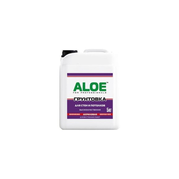 Грунт акриловый для стен и потолков ALOE 5 л 008551