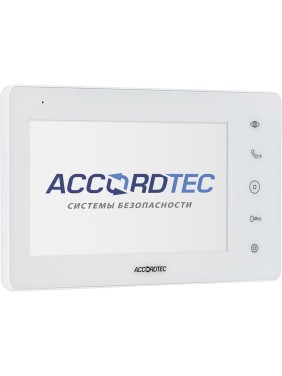 Видеодомофон ACCORDTEC AT-VDA752C/SD WH AT-05853
