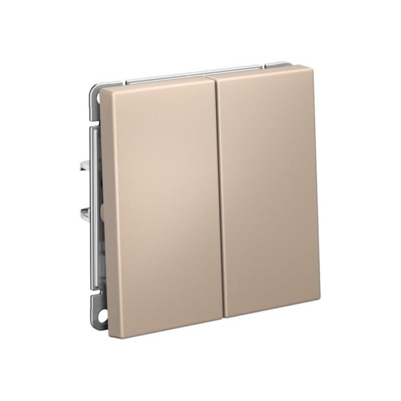 Выключатель кнопочный 2-клавишный ArtGallery Systeme Electric 10 АХ механизм Песочный GAL001217 Выключатель кнопочный 2-клавишный ArtGallery Systeme Electric 10 АХ механизм Песочный GAL001217