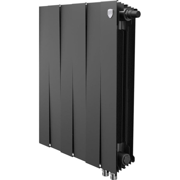 Радиатор биметаллический ROYAL THERMO PianoForte 500 Чёрный VR80 - 6 секц. НС-1682392 Радиатор биметаллический ROYAL THERMO PianoForte 500 Чёрный VR80 - 6 секц. НС-1682392